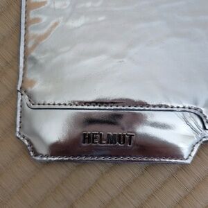 Helmut Lang Folder Clutch In Silver